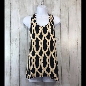 Macbeth Collection Braided Racerback Tank Top NWT Large
